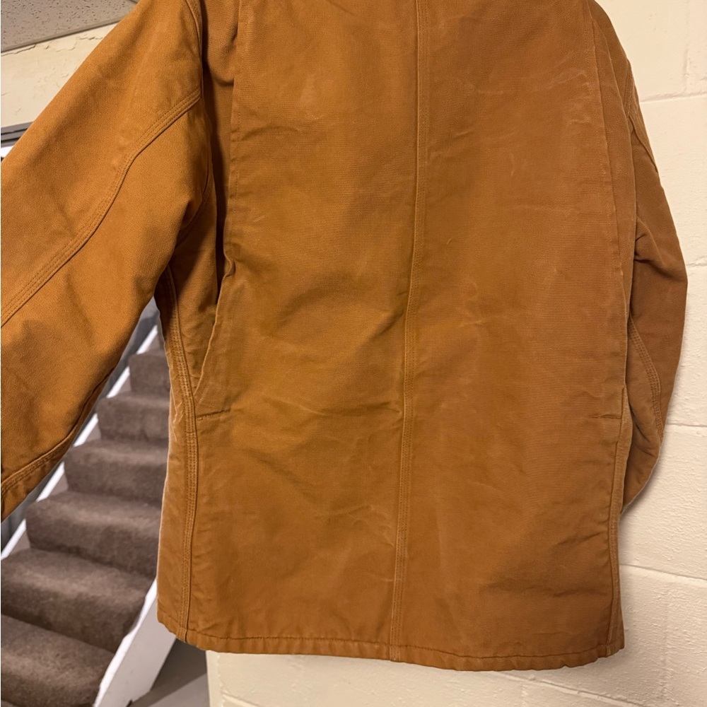 Vintage 90s Carhartt Blanked Lined  Canvas Workwear Field Coat Chore Coat - Picture 7 of 7